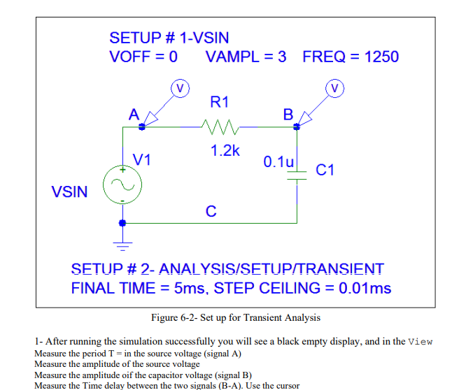 Solved PsPICE SIMULATIONS Note- pSpice runs various types of | Chegg.com