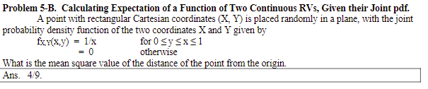 Solved Problem 5-B. Calculating Expectation Of A Function Of | Chegg.com