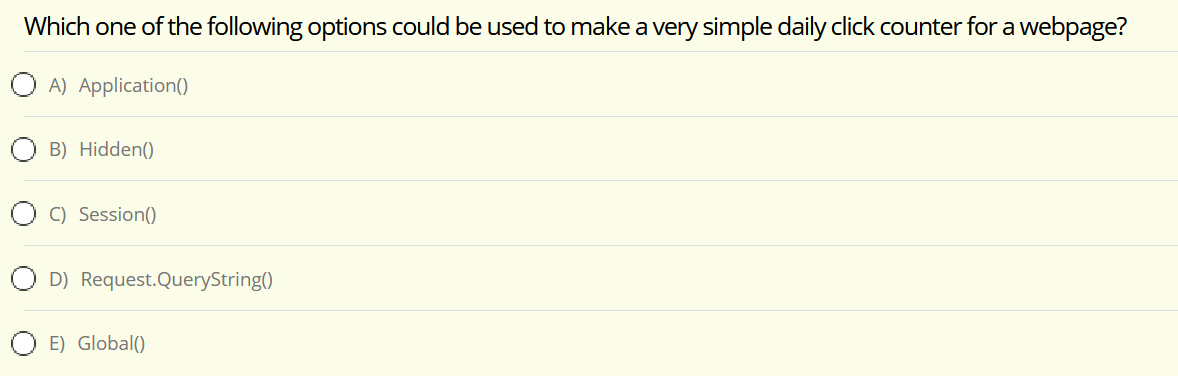 Solved Which one of the following options could be used to | Chegg.com
