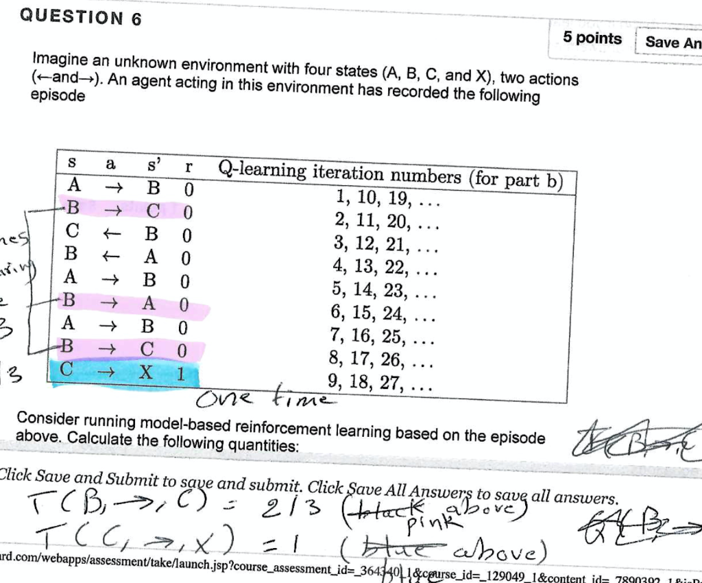 QUESTION 6 5 points Save An Imagine an unknown | Chegg.com