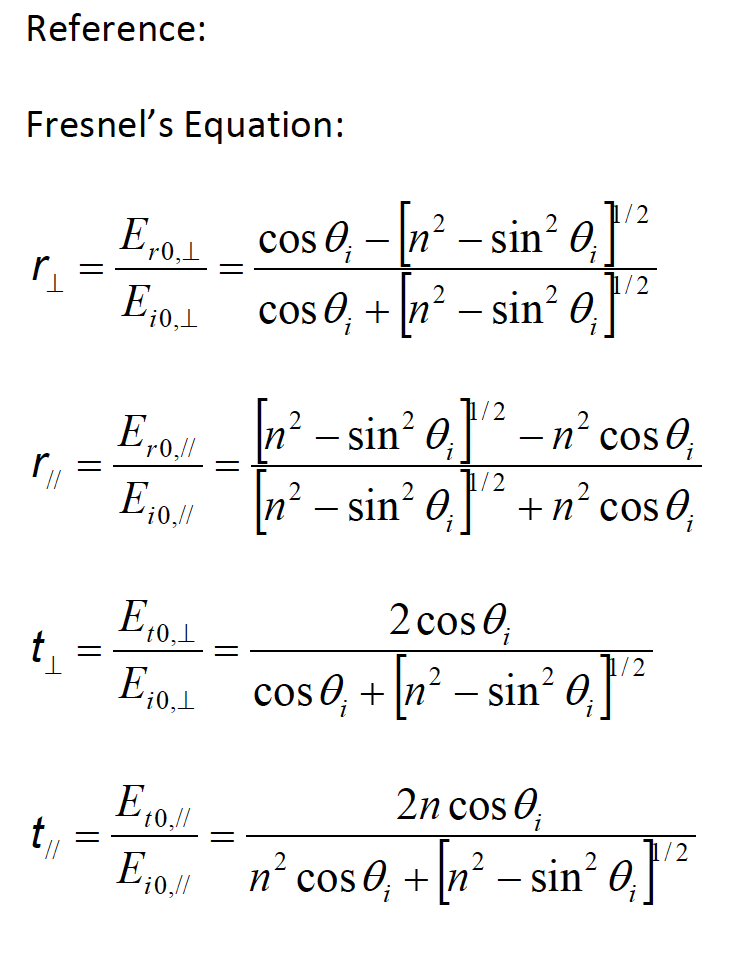 Solved Reflection and Transmission coefficient for both | Chegg.com