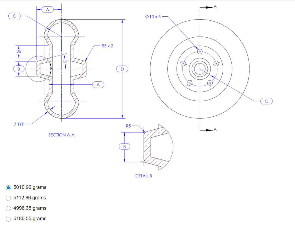 Solved QUESTION 1 Create the part shown in the diagram | Chegg.com