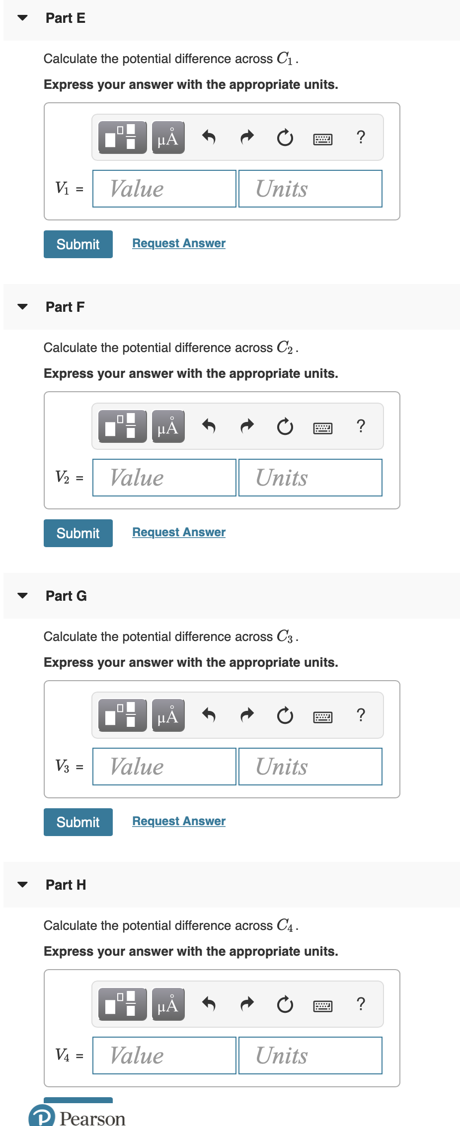 Solved Review Constants In Figure 1 Each Capacitor H Chegg Com