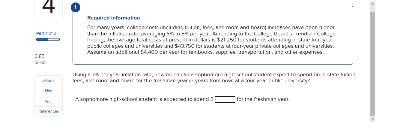 Solved Part 1 of 2 Required information For many years, | Chegg.com