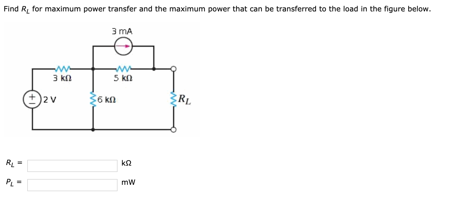 Solved Find Rį for maximum power transfer and the maximum | Chegg.com