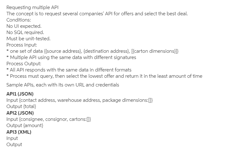 Requesting multiple API The concept is to request | Chegg.com