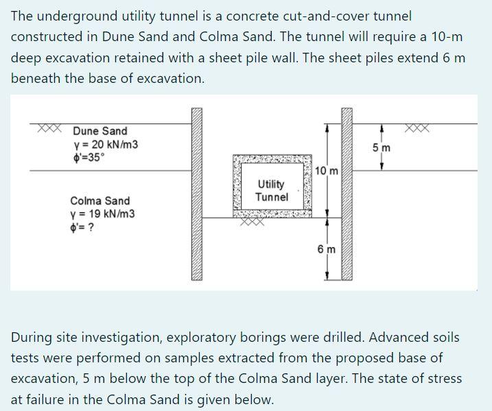 The underground utility tunnel is a concrete | Chegg.com