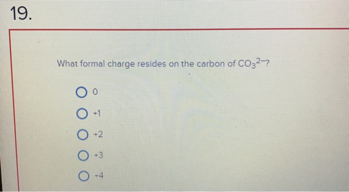 formal charge of carbon in h2co