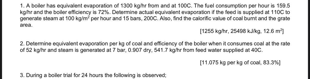 solved-1-a-boiler-has-equivalent-evaporation-of-1300-kg-hr-chegg