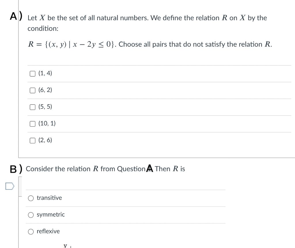 Solved Relation R On The Set R Is Defined By The Condition: | Chegg.com