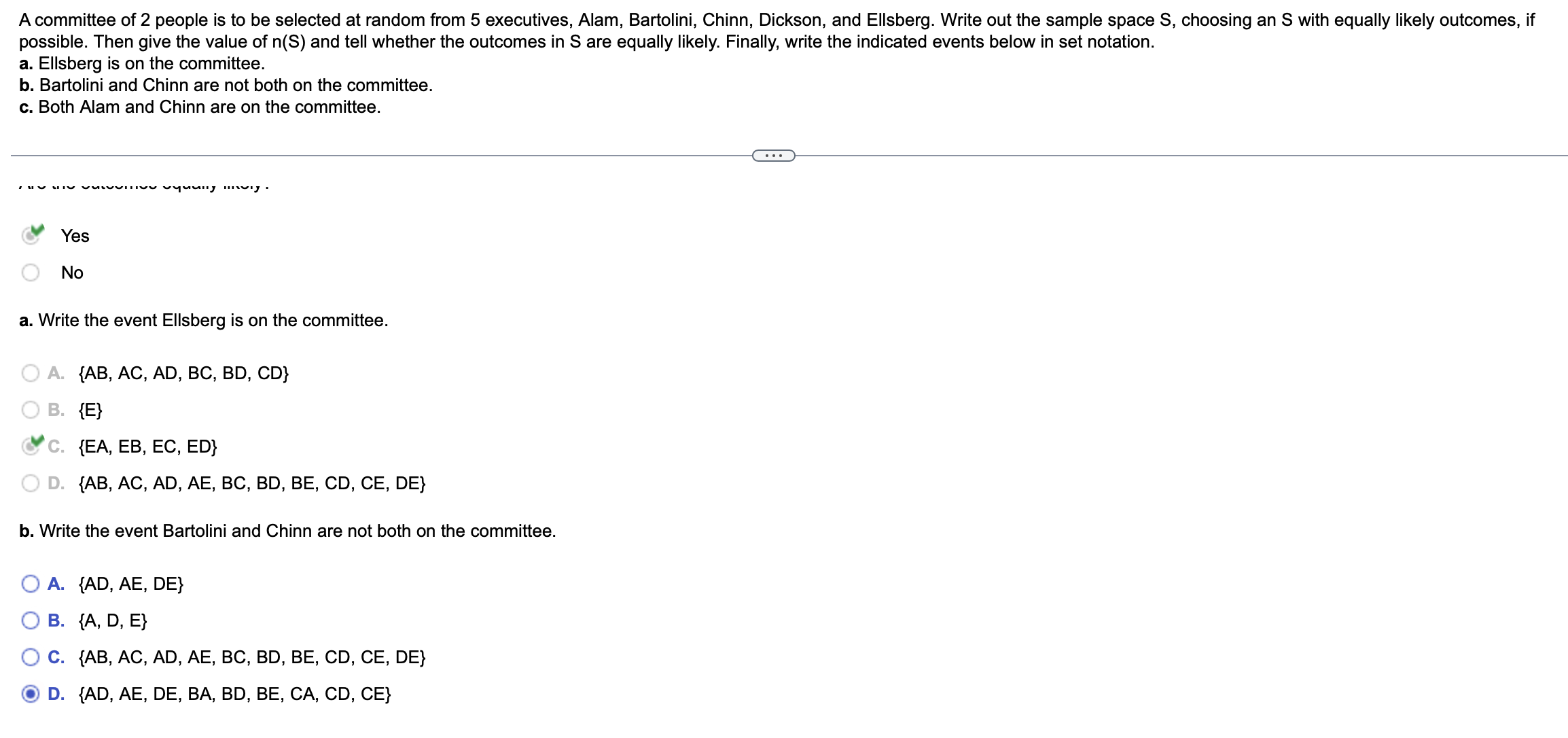 Solved Choose The Correct Answer For PART B As Shown On | Chegg.com