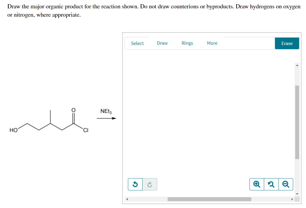 Solved Draw the major organic product for the reaction