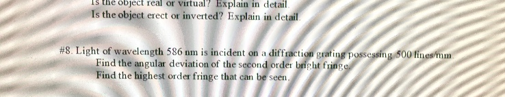 Solved Is the object real or virtual? Explain in detail Is | Chegg.com