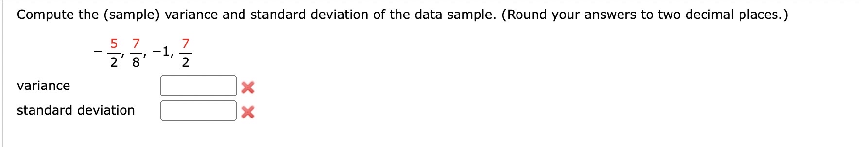 Solved Compute the (sample) variance and standard deviation | Chegg.com