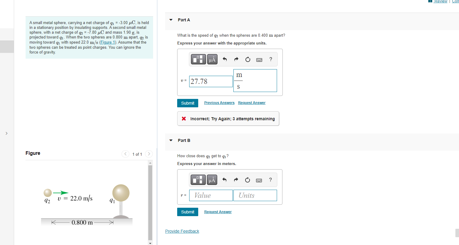 Solved A Small Metal Sphere, Carrying A Net Charge Of | Chegg.com