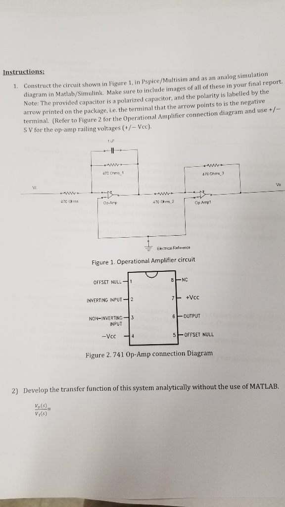 Solved Instructions 1. Construct the circuit shown in Figure | Chegg.com