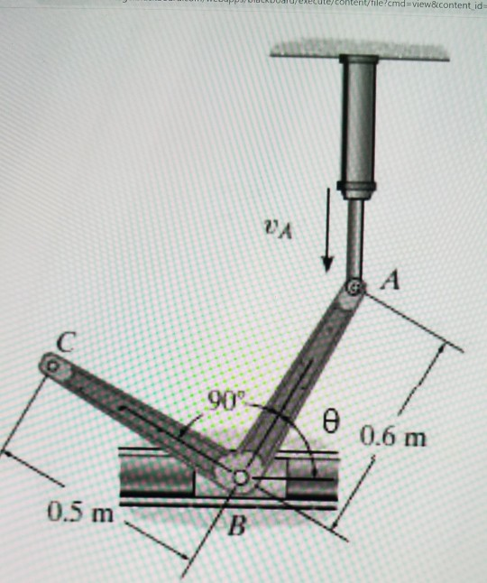 Solved The hydraulic cylinder extends with a constant