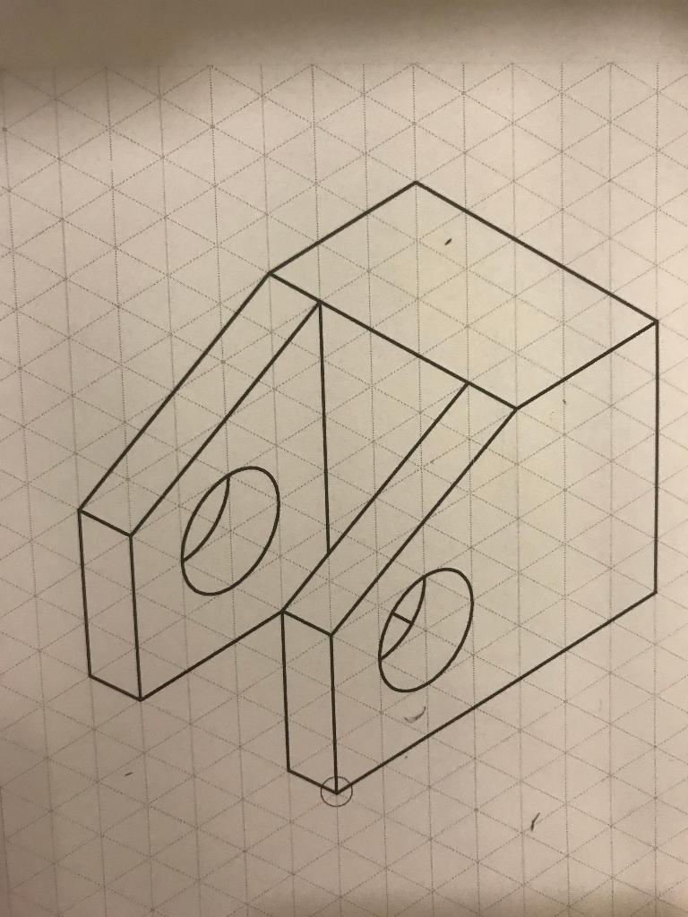 Solved Instructions: 1. Sketch the Isometric view of the | Chegg.com