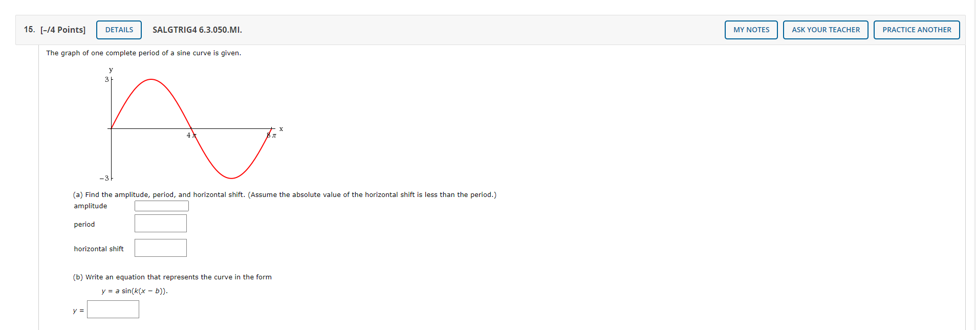 Solved 15. [-14 Points] DETAILS SALGTRIG4 6.3.050.MI. MY | Chegg.com