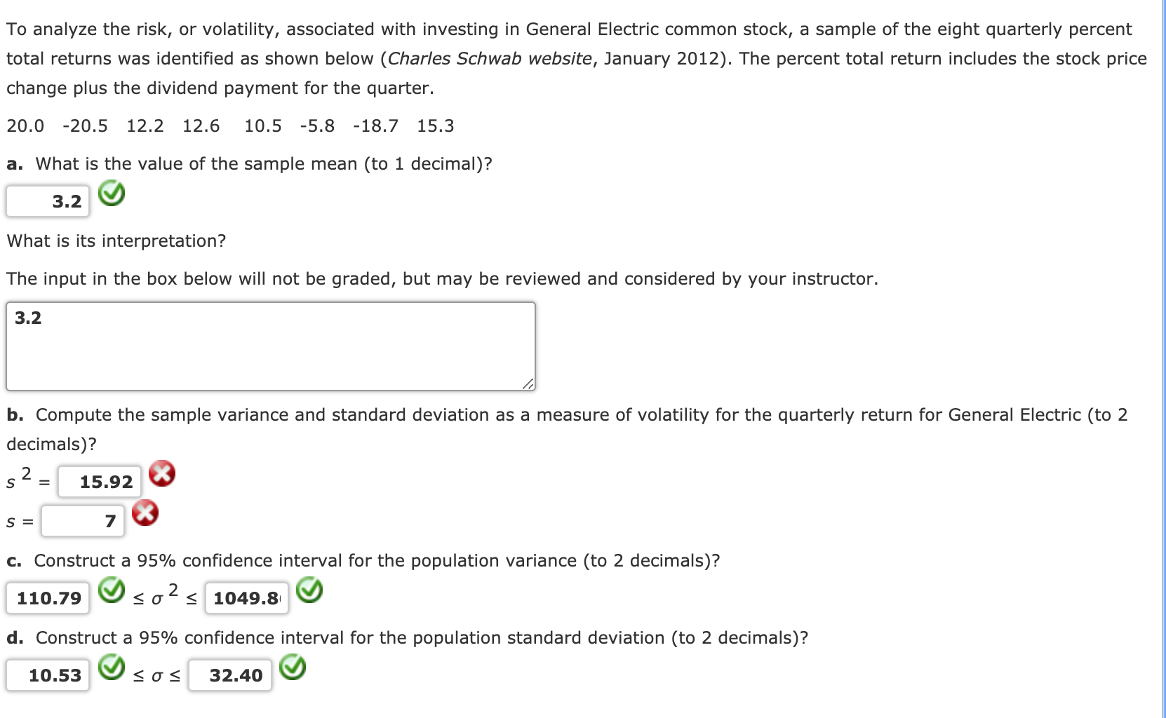 Solved To analyze the risk, or volatility, associated with