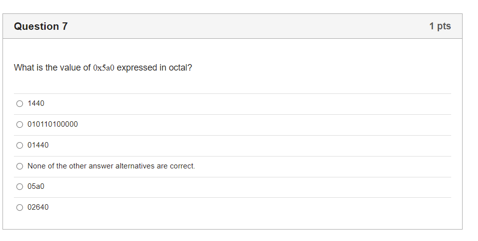 Solved Question 3 2 pts What is wrong with the following | Chegg.com