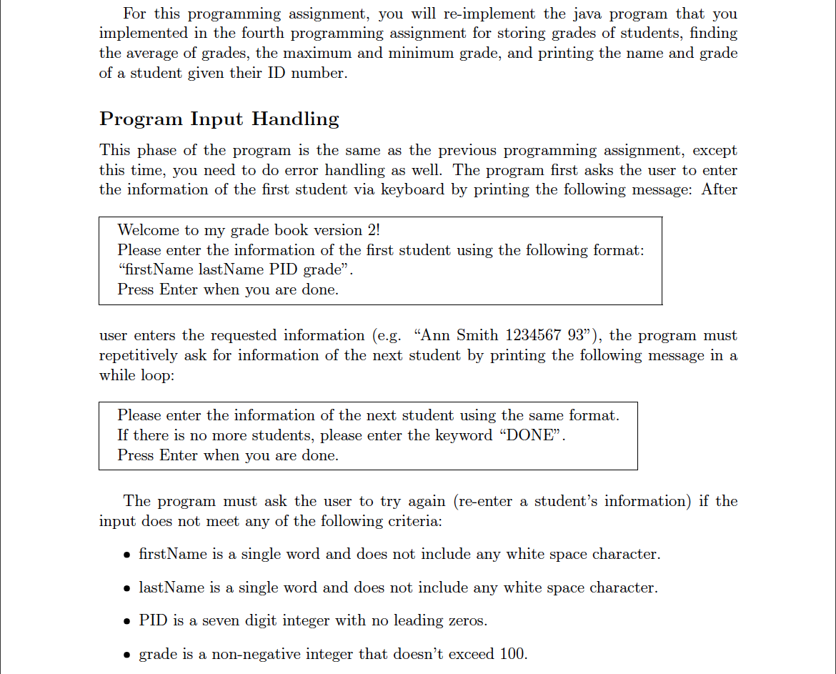 Solved For this programming assignment, you will | Chegg.com
