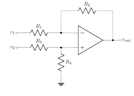 Solved ) In the circuit below are R1 = R3 and R2 = R4 = | Chegg.com
