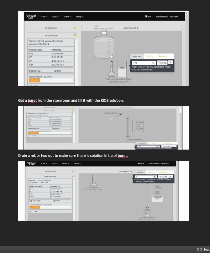 Colorimetric Titration Experiment Determine the