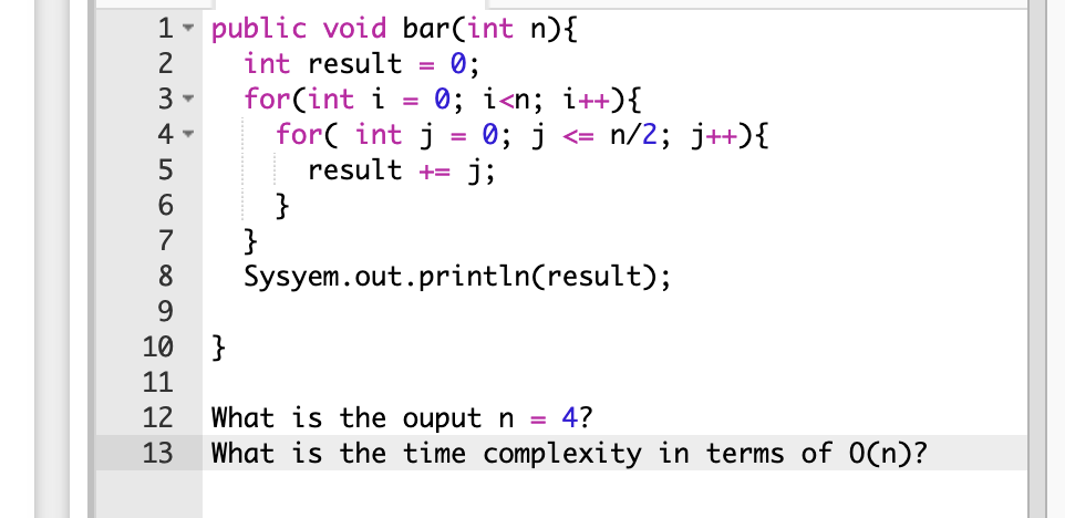 Solved JAVA w/ explanation... | Chegg.com image.