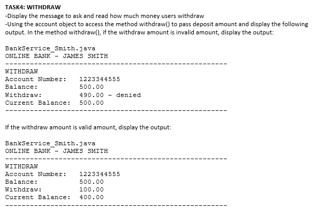 Solved In Java: DATA TYPE CLASS Create one data type class | Chegg.com