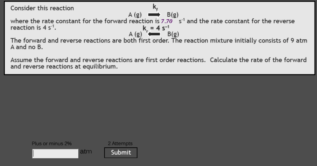 Solved Consider this reaction where the rate constant for | Chegg.com