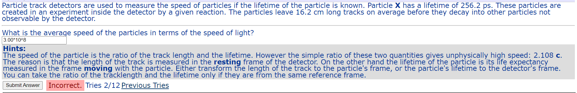 Solved Particle track detectors are used to measure the | Chegg.com