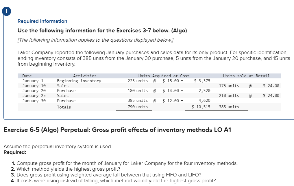 Solved Assume The Perpetual Inventory System Is Used. | Chegg.com