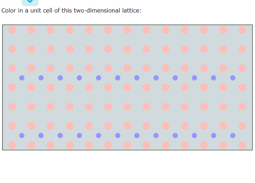 Color in a unit cell of this twodimensional lattice