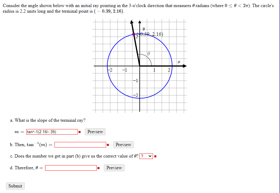 [Solved]: Consider the angle shown below with an initial r