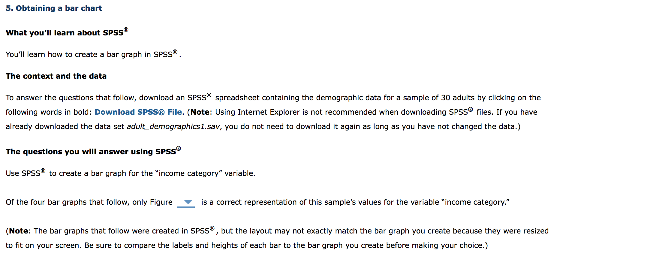 solved-5-obtaining-a-bar-chart-what-you-ll-learn-about-spss-chegg