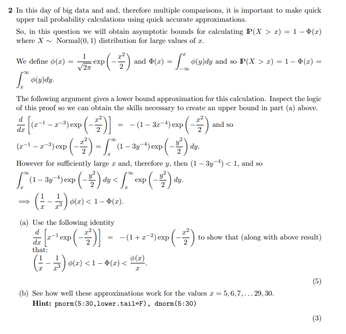 Solved 2 In this day of big data and and, therefore multiple | Chegg.com