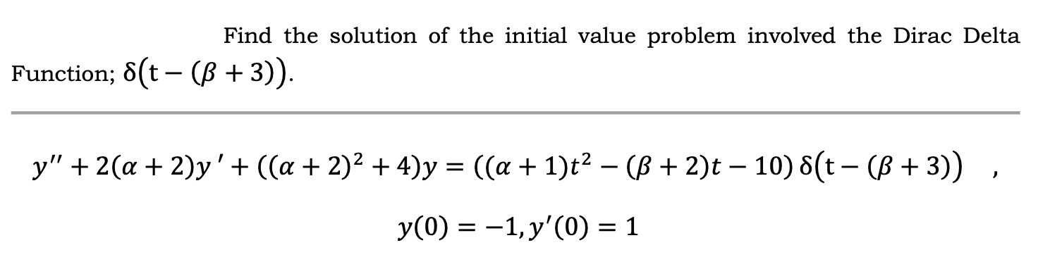 Solved Find The Solution Of The Initial Value Problem Chegg