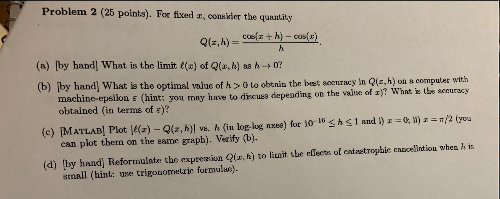 Solved Problem 2 25 Points For Fixed X Consider The Q Chegg Com