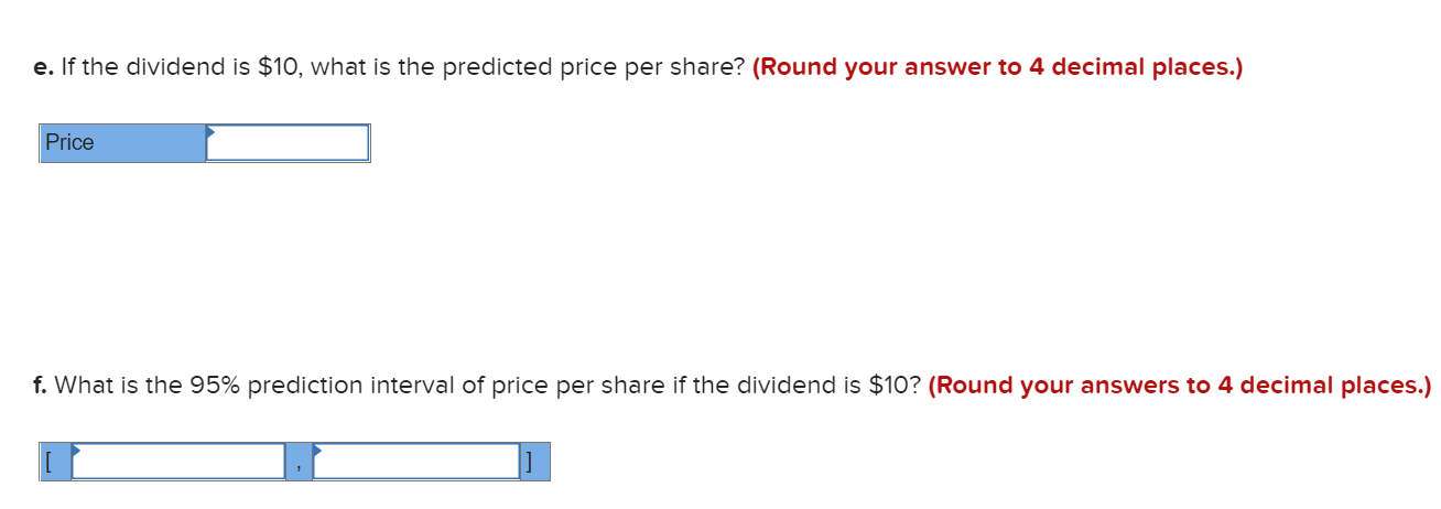 Following Is Information On The Price Per Share And | Chegg.com