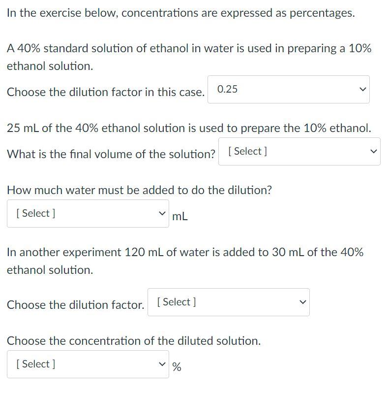 Solved The dilution factor is the number by which you must