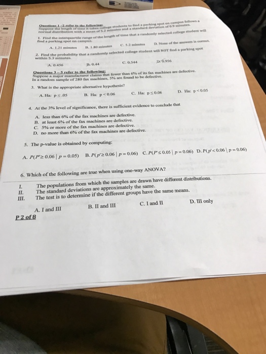 Solved Suppose the length of time it takes college students | Chegg.com