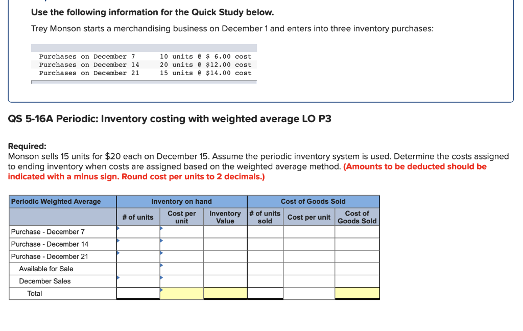 Weighted Average Periodic System - Accounting Instruction, Help, & How To  (Financial & Managerial)