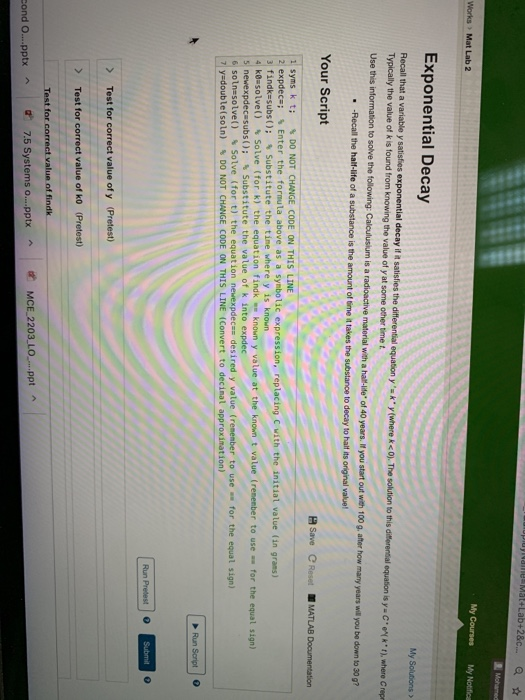 Solved IuyiaileaMat+Lab+2&c... Mohamed My Courses My | Chegg.com