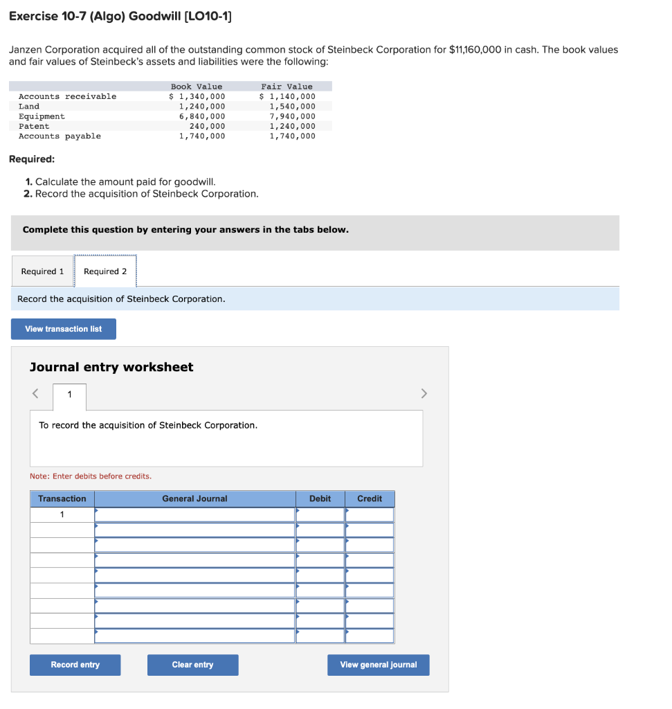 solved-janzen-corporation-acquired-all-of-the-outstanding-chegg
