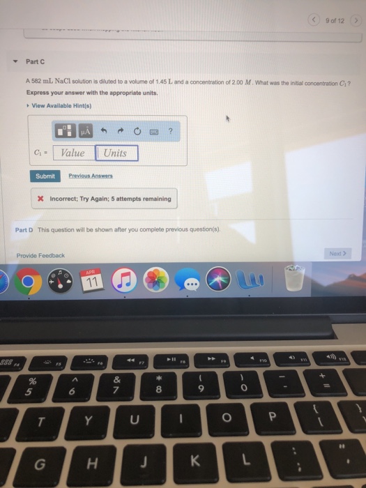 Solved 10 of 12 Part C A red blood cell has been placed into | Chegg.com