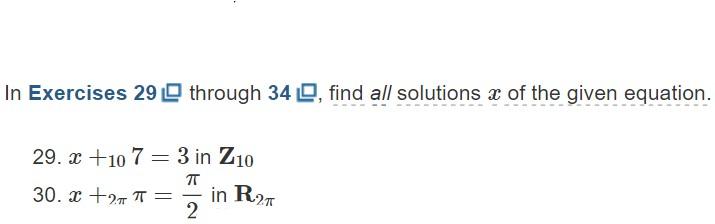 Solved In Exercises 29 through 34 , find all solutions x of | Chegg.com