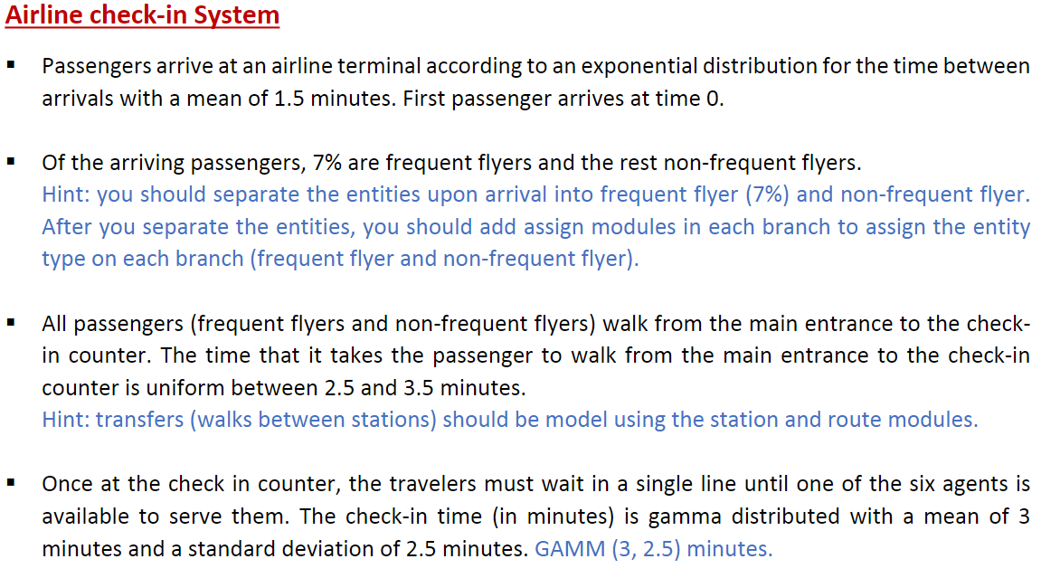 Simulation of airline RM problem using arena (see online version for