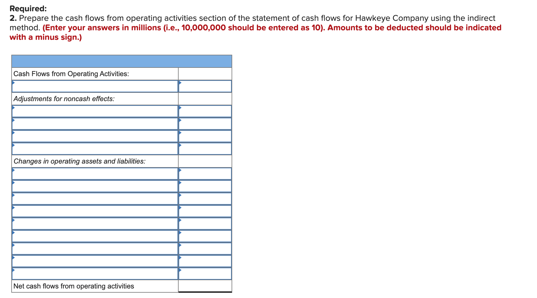 Solved 910 355 555 HAWKEYE COMPANY Statement For