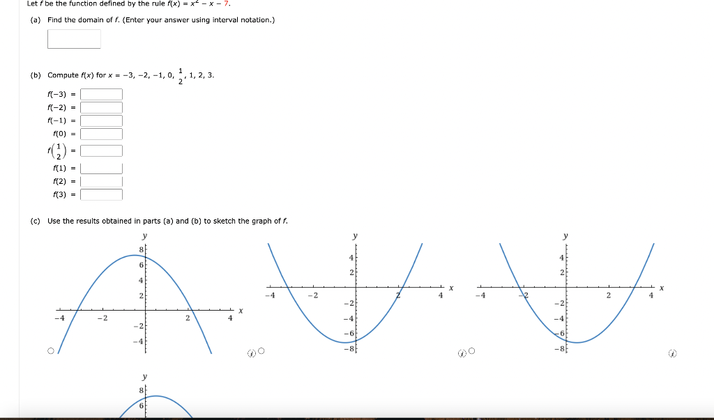 Solved Let F Be The Function Defined By The Rule F(x) = X - | Chegg.com